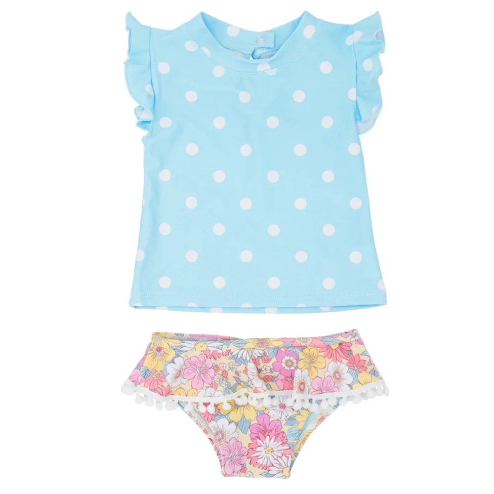 FEATHER 4 ARROW - SEASHELL BABY RUFFLE SET - FLOWER POWER